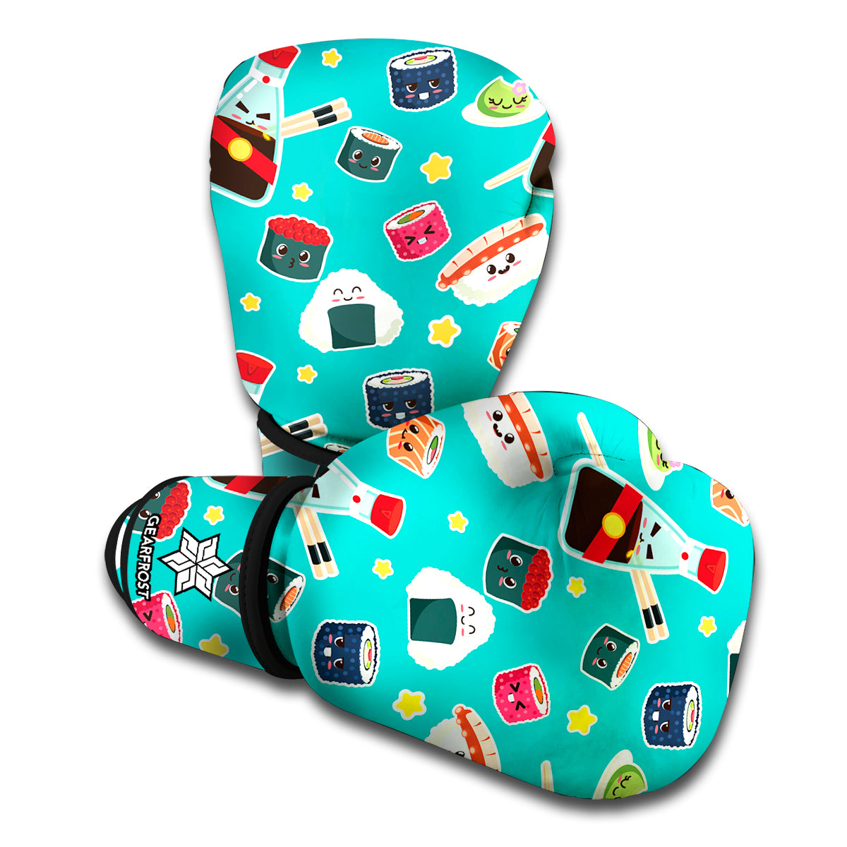 Cute Japanese Sushi Pattern Print Boxing Gloves