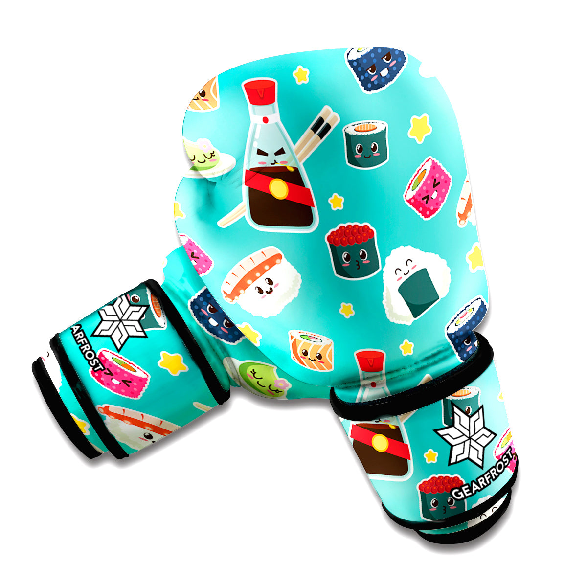 Cute Japanese Sushi Pattern Print Boxing Gloves