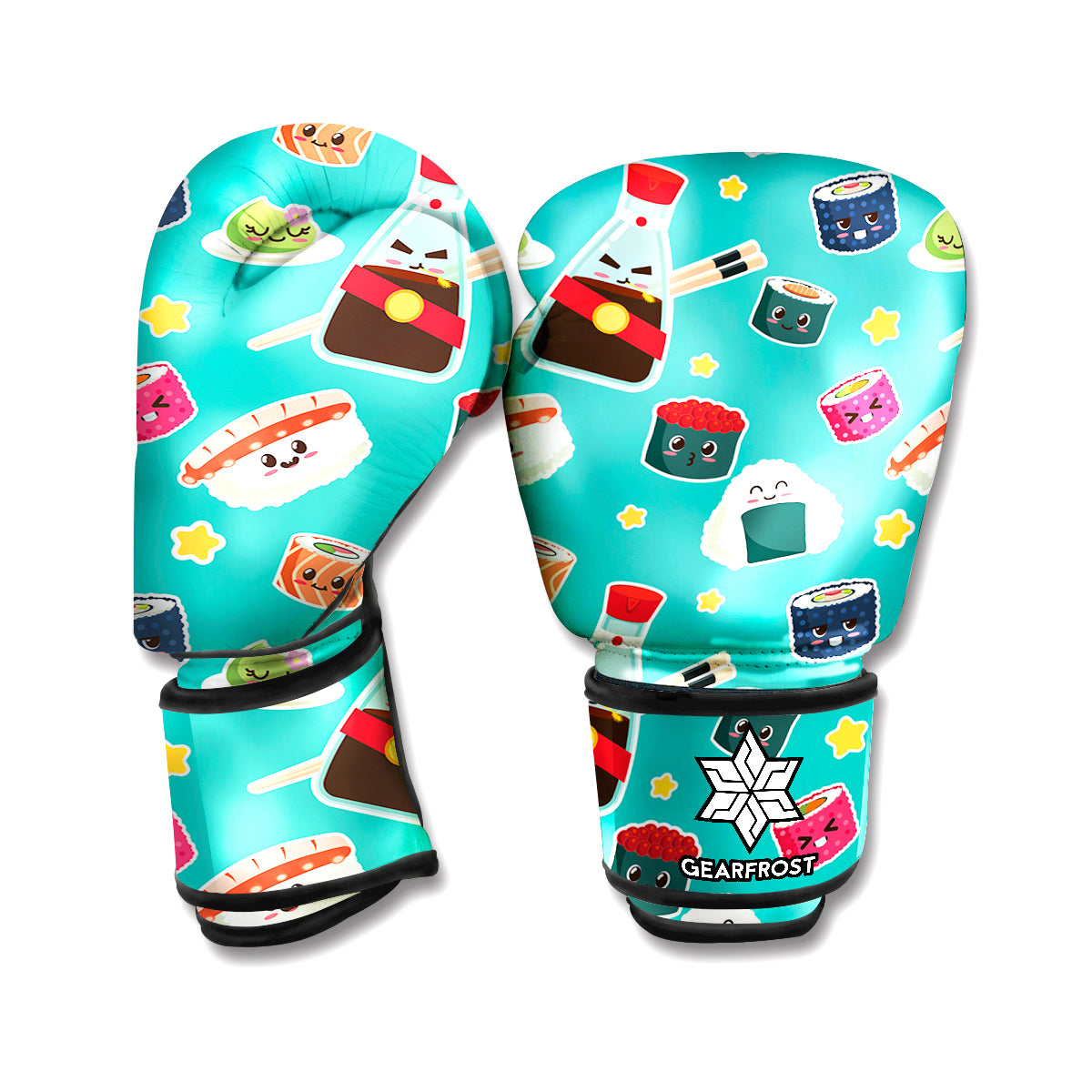 Cute Japanese Sushi Pattern Print Boxing Gloves