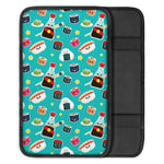 Cute Japanese Sushi Pattern Print Car Center Console Cover