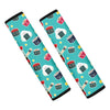 Cute Japanese Sushi Pattern Print Car Seat Belt Covers