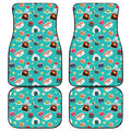 Cute Japanese Sushi Pattern Print Front and Back Car Floor Mats