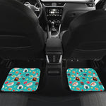 Cute Japanese Sushi Pattern Print Front and Back Car Floor Mats