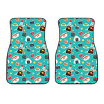 Cute Japanese Sushi Pattern Print Front Car Floor Mats