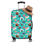 Cute Japanese Sushi Pattern Print Luggage Cover