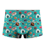 Cute Japanese Sushi Pattern Print Men's Boxer Briefs