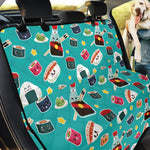Cute Japanese Sushi Pattern Print Pet Car Back Seat Cover