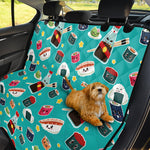 Cute Japanese Sushi Pattern Print Pet Car Back Seat Cover