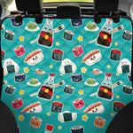 Cute Japanese Sushi Pattern Print Pet Car Back Seat Cover
