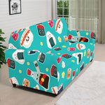 Cute Japanese Sushi Pattern Print Sofa Cover