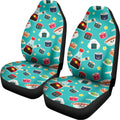 Cute Japanese Sushi Pattern Print Universal Fit Car Seat Covers