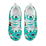 Cute Japanese Sushi Pattern Print White Sneakers