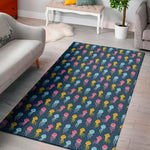 Cute Jellyfish Pattern Print Area Rug