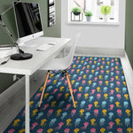 Cute Jellyfish Pattern Print Area Rug