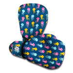 Cute Jellyfish Pattern Print Boxing Gloves