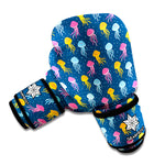 Cute Jellyfish Pattern Print Boxing Gloves