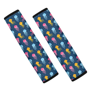 Cute Jellyfish Pattern Print Car Seat Belt Covers