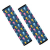 Cute Jellyfish Pattern Print Car Seat Belt Covers