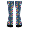 Cute Jellyfish Pattern Print Crew Socks