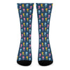 Cute Jellyfish Pattern Print Crew Socks