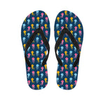 Cute Jellyfish Pattern Print Flip Flops