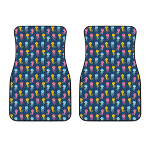 Cute Jellyfish Pattern Print Front Car Floor Mats