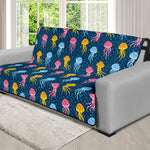 Cute Jellyfish Pattern Print Futon Protector