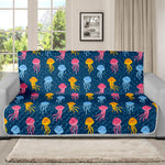 Cute Jellyfish Pattern Print Futon Protector