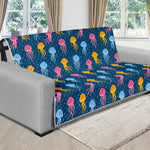 Cute Jellyfish Pattern Print Futon Protector