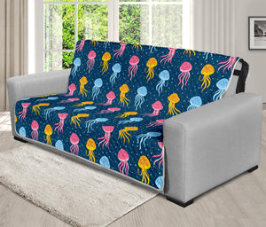 Cute Jellyfish Pattern Print Futon Protector