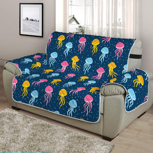 Cute Jellyfish Pattern Print Half Sofa Protector