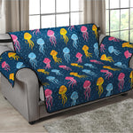 Cute Jellyfish Pattern Print Loveseat Protector