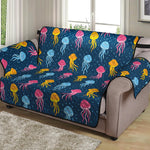 Cute Jellyfish Pattern Print Loveseat Protector