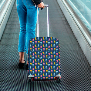 Cute Jellyfish Pattern Print Luggage Cover