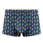 Cute Jellyfish Pattern Print Men's Boxer Briefs