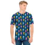 Cute Jellyfish Pattern Print Men's T-Shirt