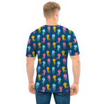 Cute Jellyfish Pattern Print Men's T-Shirt