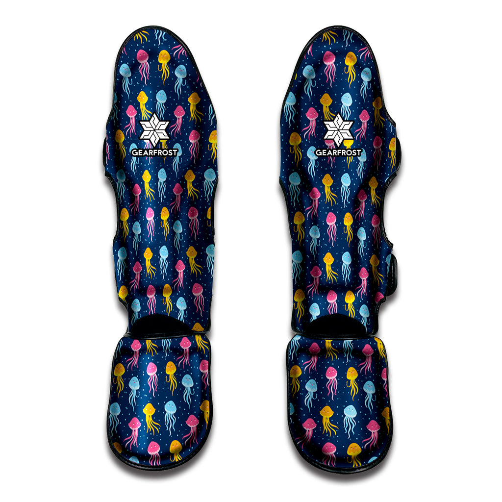 Cute Jellyfish Pattern Print Muay Thai Shin Guard