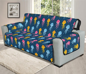 Cute Jellyfish Pattern Print Oversized Sofa Protector