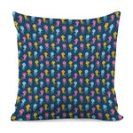 Cute Jellyfish Pattern Print Pillow Cover