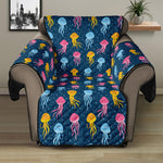 Cute Jellyfish Pattern Print Recliner Protector