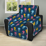 Cute Jellyfish Pattern Print Recliner Protector