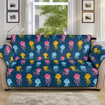 Cute Jellyfish Pattern Print Sofa Protector