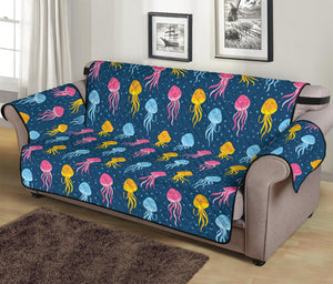 Cute Jellyfish Pattern Print Sofa Protector