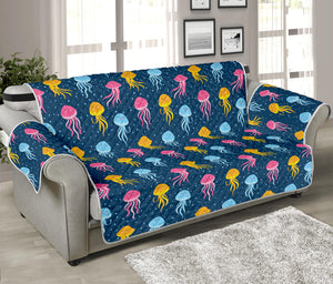 Cute Jellyfish Pattern Print Sofa Protector