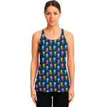 Cute Jellyfish Pattern Print Women's Racerback Tank Top