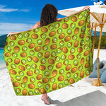 Cute Kiwi Pattern Print Beach Sarong Wrap