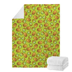 Cute Kiwi Pattern Print Blanket