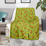 Cute Kiwi Pattern Print Blanket
