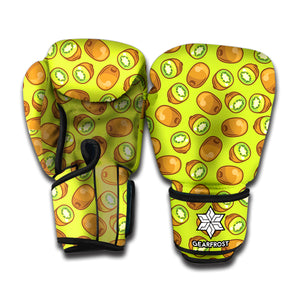 Cute Kiwi Pattern Print Boxing Gloves
